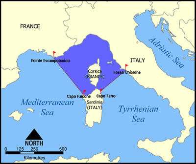 Santuario dei cetacei in Corsica