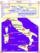 italy and sardinia map
