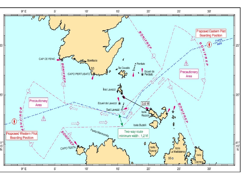 Bocche Bonifacio chart